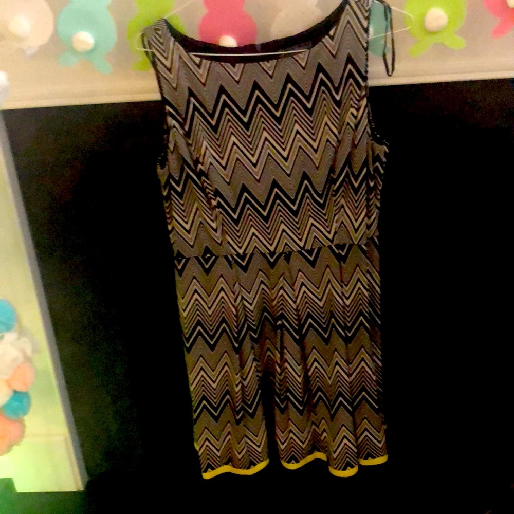 Wear in style!  Sleeveless dress with black mid sleeve shrug. Size 16